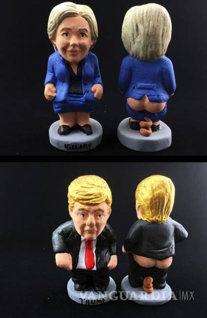 $!Hillary Clinton y Donald Trump ya tienen su figura de 'caganer'