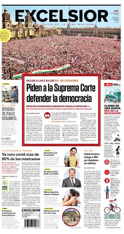 $!Así reaccionaron medios nacionales a la protesta en defensa del INE