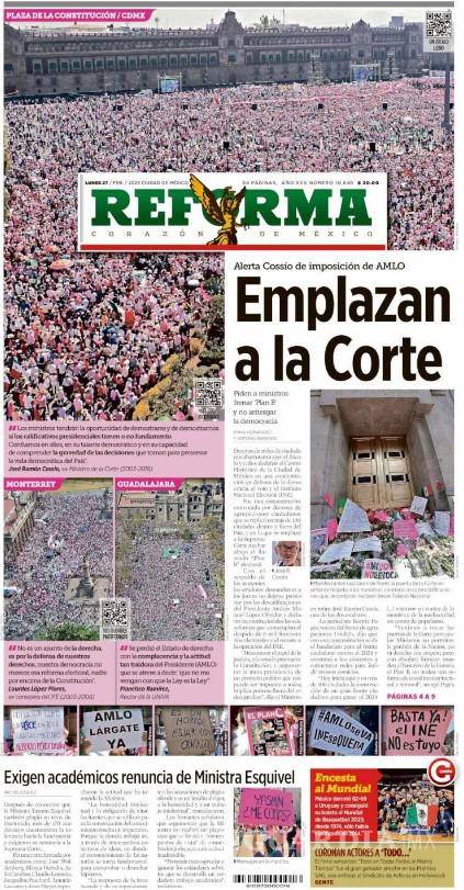 $!Así reaccionaron medios nacionales a la protesta en defensa del INE