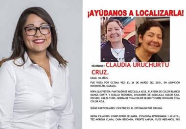 Se dejó en libertad absoluta a la expresidenta municipal de Asunción Nochixtlán, tras ser acusada de ser la autora intelectual de la desaparición forzada de la activista Claudia Uruchurtu Cruz.