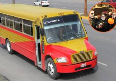 Rutas de transporte público en el centro de Ramos Arizpe suspenderán servicio por una hora para prevenir accidentes durante Halloween.