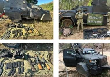 Luego de varios minutos de intercambio de disparos, los civiles abandonaron la segunda unidad con blindaje artesanal.