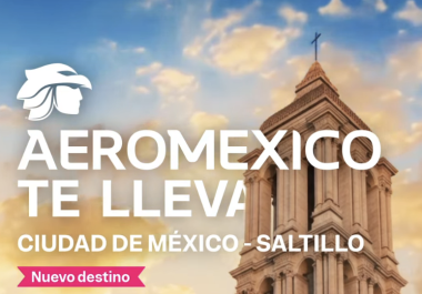 La aerolínea confirmó la apertura de la ruta Ciudad de México-Saltillo, la cual contará con dos frecuencias diarias a partir del 18 de marzo de 2027.