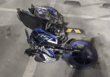 Elementos de Tránsito Municipal acudieron al lugar del accidente para tomar conocimiento y realizar las diligencias correspondientes.