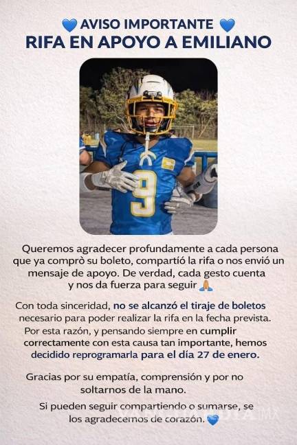 $!Emiliano sufrió una lesión grave en una riña y ahora necesita una craneoplastía para continuar su proceso de recuperación.