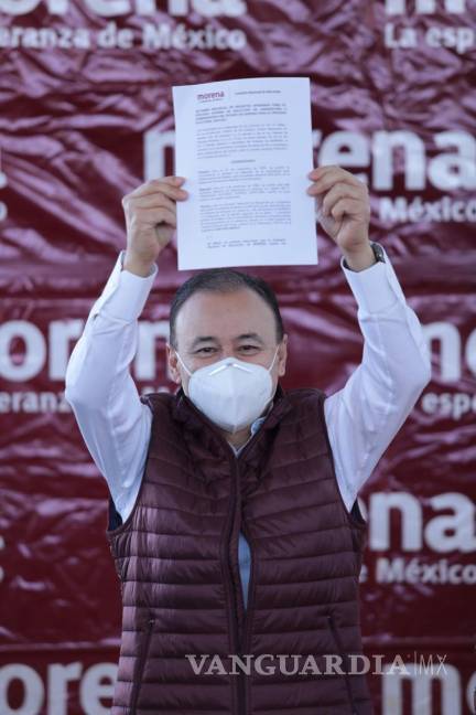 $!Recibe Alfonso Durazo su registro como precandidato único de Morena al gobierno de Sonora