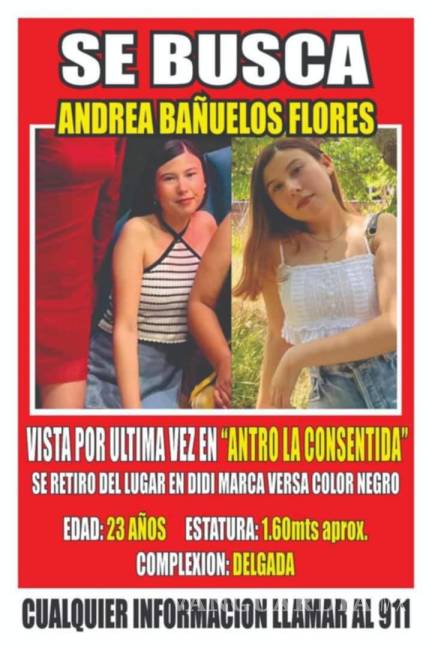 $!Localizan sin vida a Paola Bañuelos, mujer desaparecida tras abordar un auto por aplicación