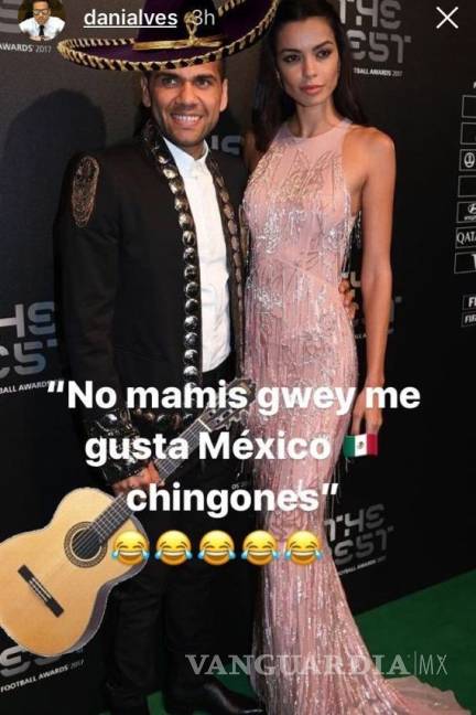 $!'No mamis gwey me gusta México'; Dani Alves