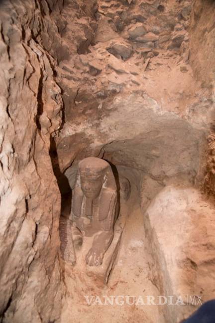 $!Increíble hallazgo en Egipto; descubren arqueólogos esfinge milenaria