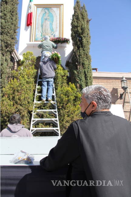 $!Sale la Virgen de Guadalupe en Saltillo al encuentro de sus hijos: padre Carrasco