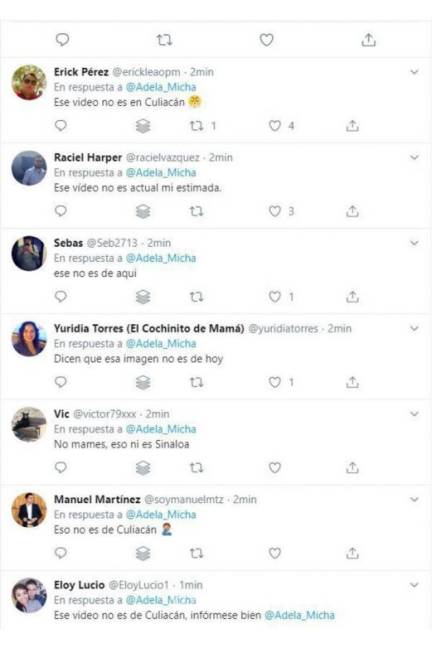 $!Adela Micha se equivoca y comparte video falso de violencia en Culiacán