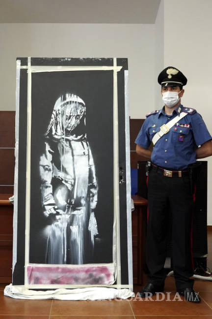 $!Recuperan en Italia una obra de Banksy en honor a víctimas del Bataclan que fue robada en 2015