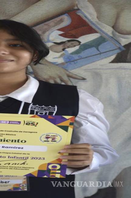 $!Amber Helena Pérez Ramírez, alumna de la escuela Presidente Benito Juárez que participó en las Olimpiadas del Conocimiento realizadas en la UPN.-