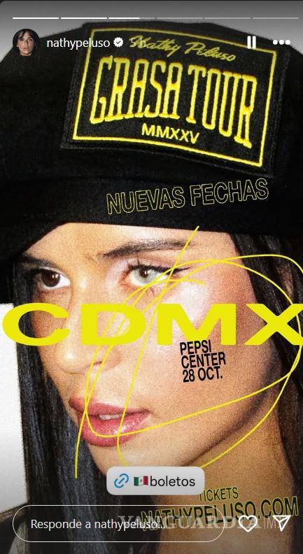 $!Nathy Peluso anuncia su regreso al Pepsi Center como parte de la gira GRASA.