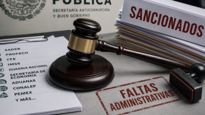 La Secretaría Anticorrupción y Buen Gobierno informó que 17 personas servidoras públicas de 11 instituciones del Gobierno de México fueron sancionadas por distintas irregularidades.