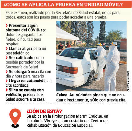 $!Más ‘punch’ para pruebas de COVID-19 en Coahuila: realizan exámenes en Saltillo dentro de sus automóviles