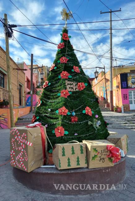 $!Barrio de Santa Anita de Saltillo pone su propio pinito de Navidad