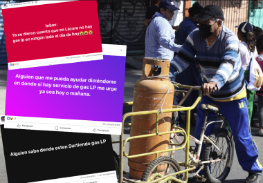 La incertidumbre se ha reflejado en diferentes redes sociales, testimonios mediante fotografías también reflejan el problema del gas. | FOTO: VANGUARDIA