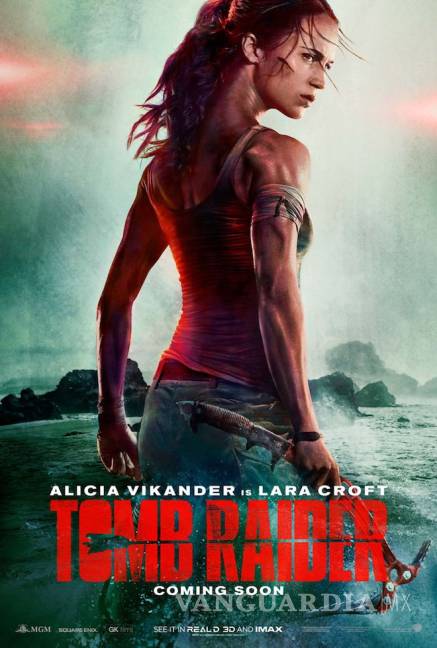 $!Publican primer póster de &quot;Tomb Raider&quot; con Alicia Vikander