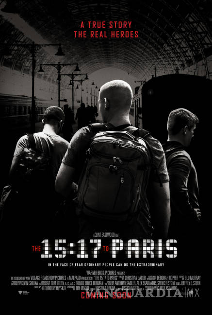 $!‘15:17 tren a París’, una película sobre héroes reales