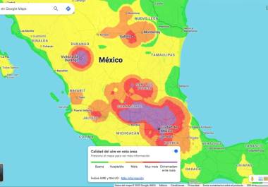 Saltillo, Toluca, Cuernavaca, Puebla y una parte de Ciudad Juárez tienen registros de calidad del aire “muy mala”.