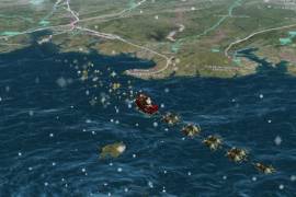 El Comando de Defensa Aeroespacial sigue el trayecto de Santa Claus con un mapa virtual en su sitio web | Foto: Especial