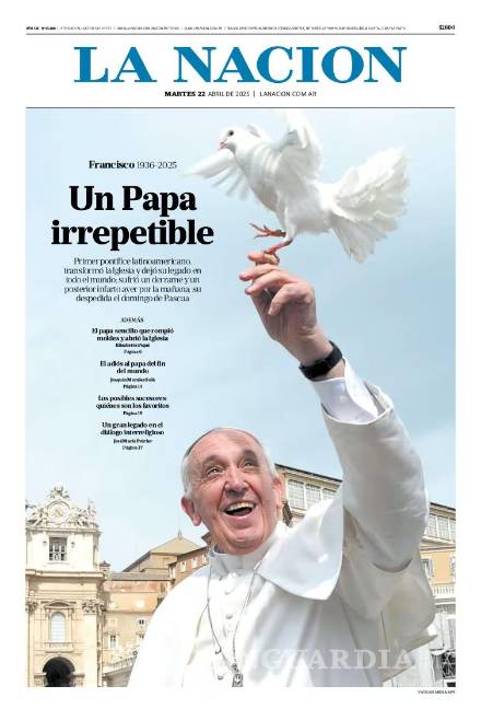 $!Así reflejaron medios internacionales en sus portadas la muerte del Papa Francisco