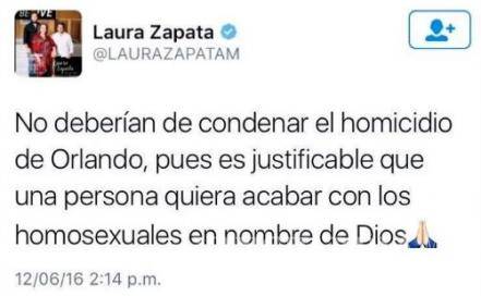 $!Laura Zapata responde a polémica por tiroteo en Orlando