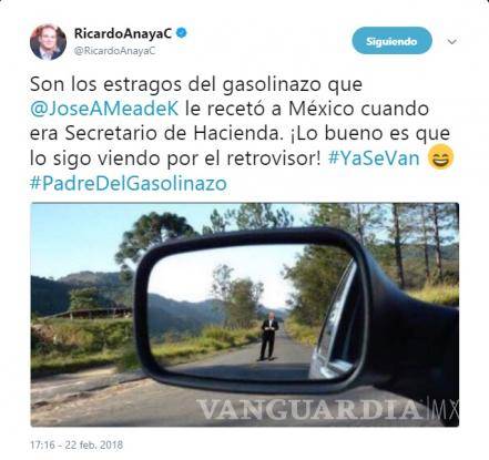 $!Cruzan burlas Meade y Anaya en Twitter