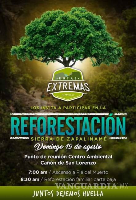 $!En la Feria Trail Running Norte 2018 todos a reforestar el Cañón de San Lorenzo