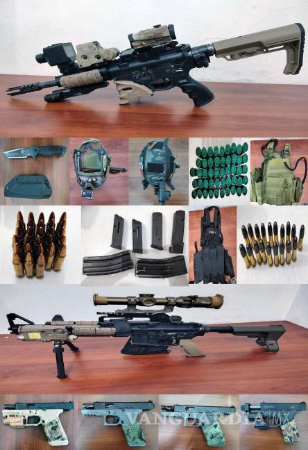 $!Detienen en Atlacomulco a estadounidense con armas y equipo táctico; portaba credencial con leyenda ‘CIA’