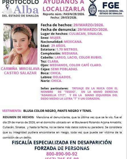 $!Carmiña Castro fue privada de la libertad por tres hombres armados en Culiacán, revela amiga