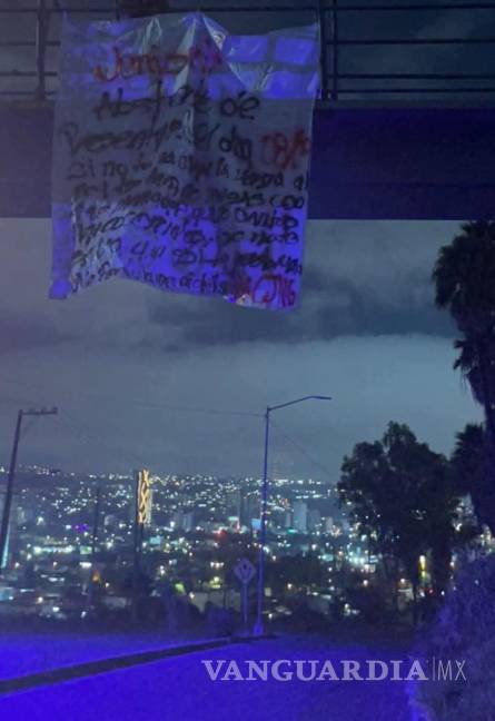 $!Amenazan con ‘narcomanta’ a Junior H en Tijuana; CJNG estaría detrás del mensaje