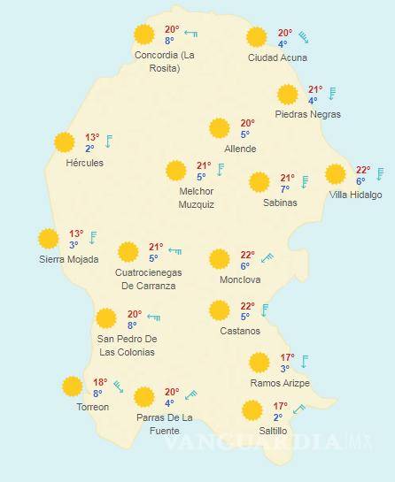$!Clima en Coahuila: ¡Prepárate! Este domingo se espera un drástico descenso en la temperatura