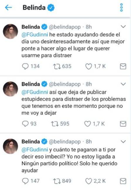 $!&quot;¿Y cuánto te pagaron para decir eso?&quot;: Belinda “ataca” a conductor de Hoy por difamarla