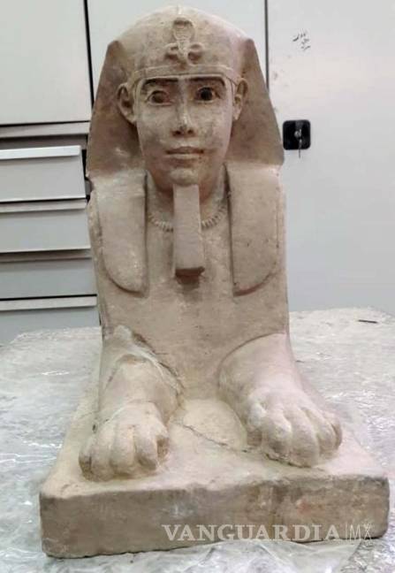 $!Increíble hallazgo en Egipto; descubren arqueólogos esfinge milenaria