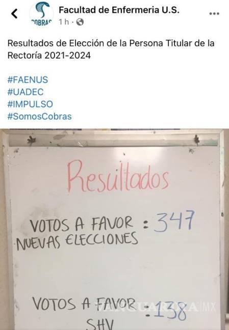 $!Gana Salvador Hernández rectoría de UAdeC pese a perder los campus de Saltillo