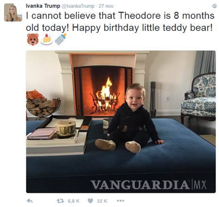 $!Redes se burlan de Ivanka Trump por error sobre su bebé