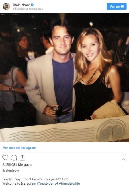 $!¡Atentos fanáticos de ‘Friends’! Matthew Perry abrió Instagram y ya tiene tres millones de seguidores