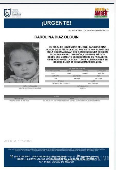 $!Desaparecen cuatro niñas en 3 días en la Álvaro Obregón; Lía Limón exige seguridad a gobierno de CDMX