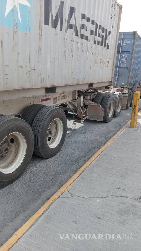 $!El tráiler permanecía estacionado.