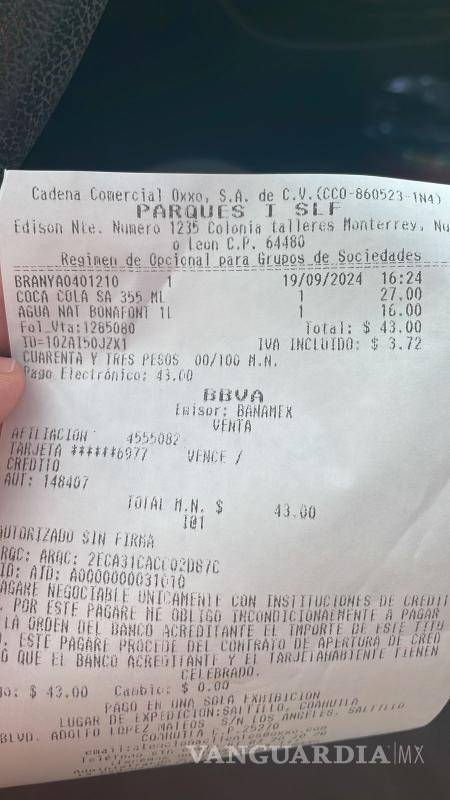 $!El costo de la Coca-Cola en lata sin azúcar varía notablemente entre las tiendas Oxxo de Saltillo, alcanzando hasta 27 pesos en algunas sucursales.