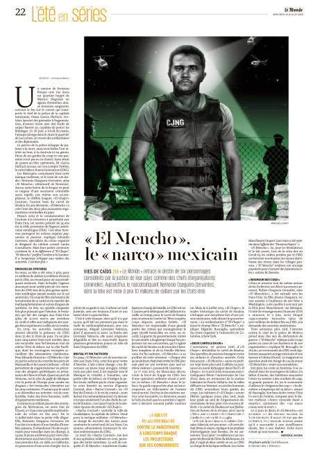 $!Nadie puede presumir un ascenso criminal tan rápido como 'El Mencho', ni 'El Chapo': Le Monde