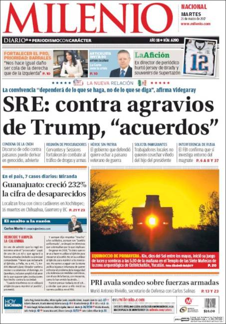 $!Titulares Prensa Nacional 21/03/2017