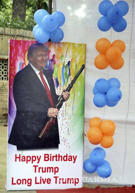 $!Extrema derecha india celebra cumpleaños del &quot;salvador de la humanidad”, Trump