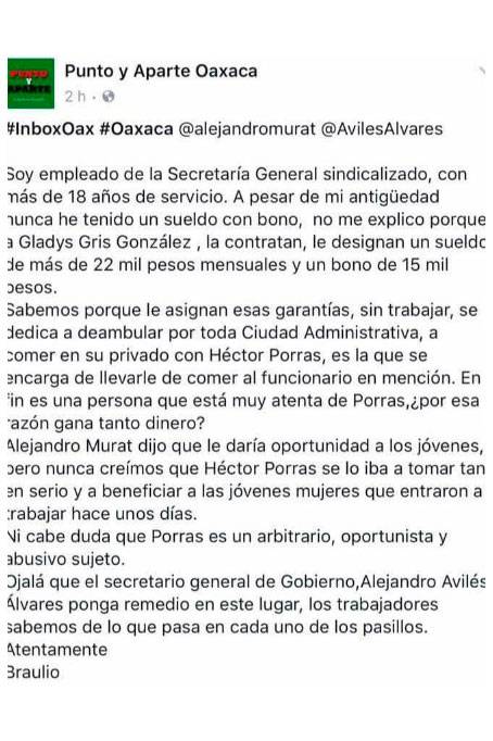 $!#LadyZorra, mujer engañada exhibe en espectacular a empleada municipal en Oaxaca