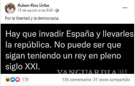 $!Diputado de Morena propone invadir España... ¡para hacer monarca a AMLO!