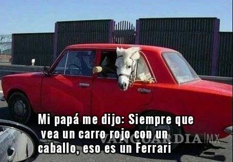 $!Un 'Ferrari con calcamonías': El meme que causó revuelo en redes sociales
