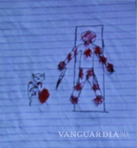 $!Durante el cateo de la casa, se encontraron estas imágenes realizadas por el menor.