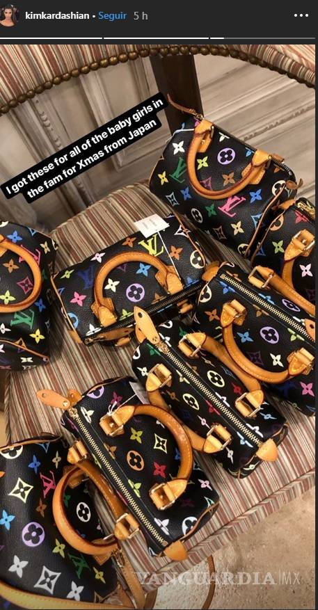 $!Kim Kardashian es la tía ideal: regala una bolsa Louis Vuitton a cada una de sus sobrinas -incluyendo las bebés y sus hijas-